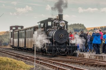 brecon mountain railway engine number 2 at station