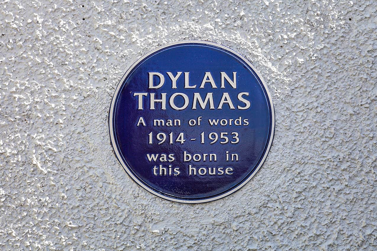 dylan thomas cwmdonkin drive blue plaque