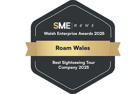 welsh enterprise awards 2025 official badge best sightseeing tour company roam wales 66